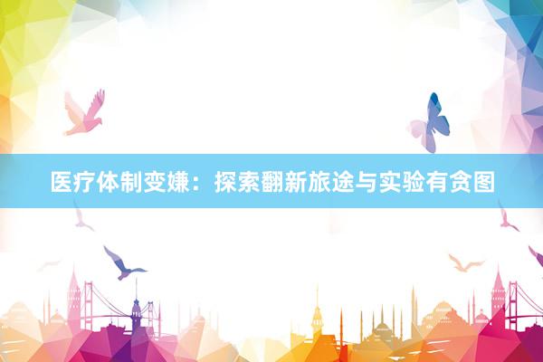 医疗体制变嫌:探索翻新旅途与实验有贪图